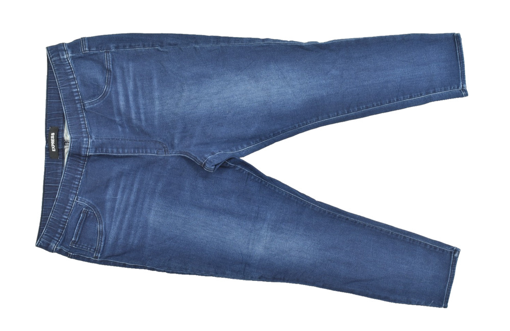 Express Women's Plus Size XXL Blue Skinny Jegging Leggings Pull On Cotton